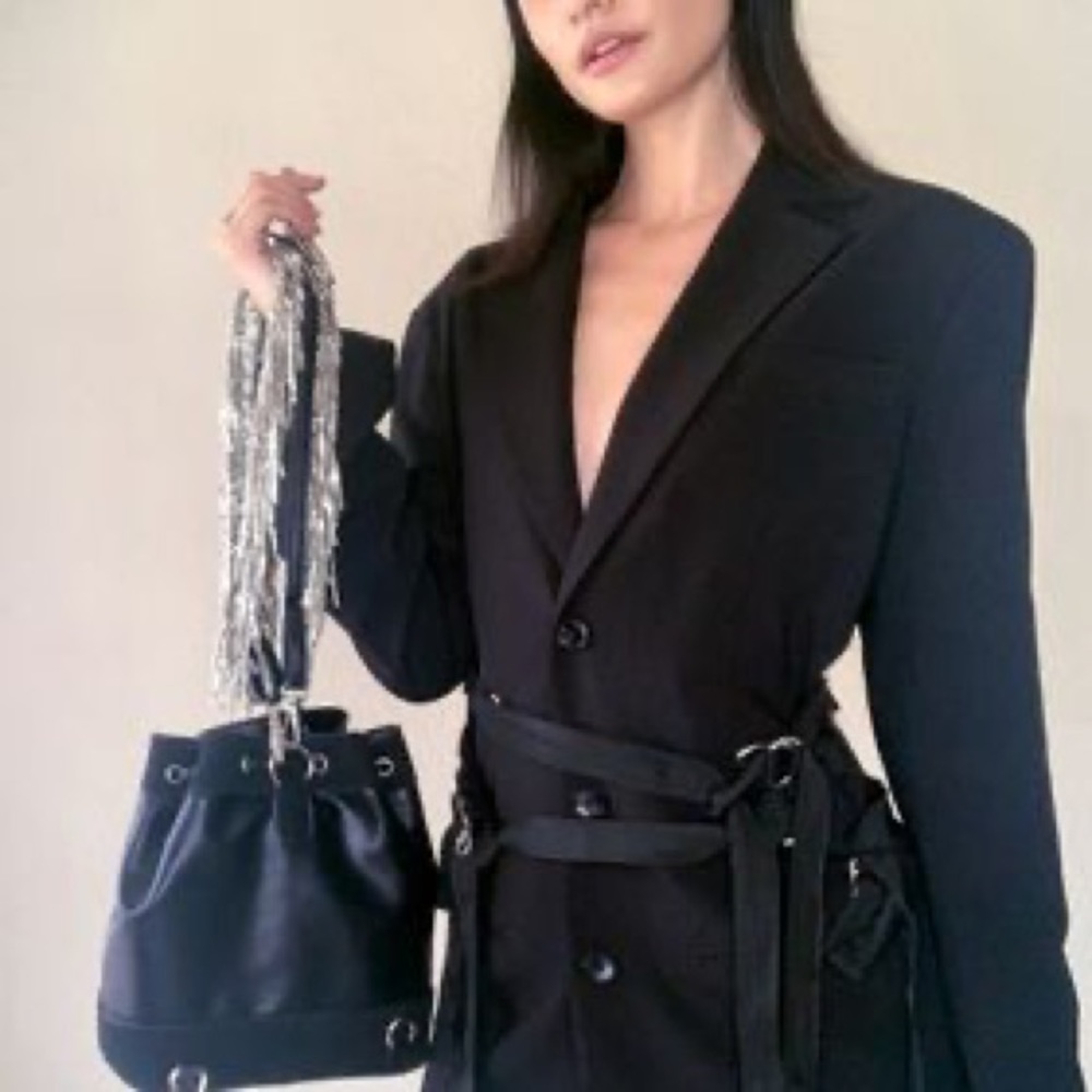 POSTER GRL RHINESTONE BACKPACK PURSE